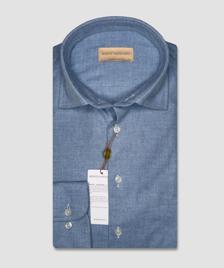 DENIM BLUE Flannel Shirt #F4