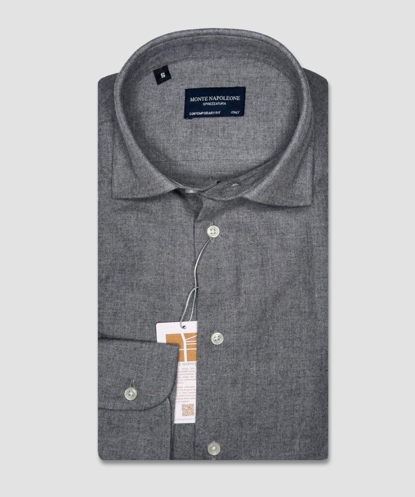 LIGHT GREY Flannel Shirt #F7