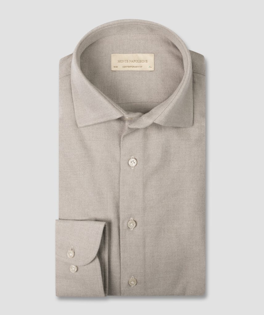 LYS BEIGE Flanellskjorte #F32