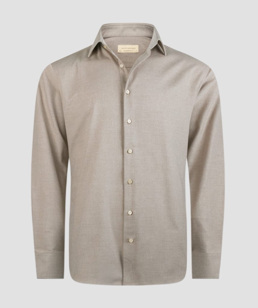 LYS BEIGE Flanellskjorte #F32